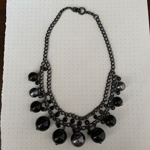 Givenchy black & gray necklace